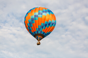 Fototapeta premium Colorful Hot Air Balloons in Flight