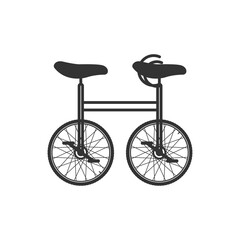 Tandem unicycle icon. Self-balancing vehicle symbol modern, simple, vector, icon for website design, mobile app, ui. Vector Illustration