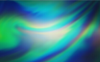 Light Blue, Green vector blurred shine abstract template. Glitter abstract illustration with gradient design. Background for a cell phone.