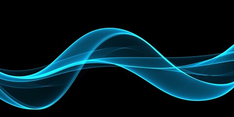 Color light blue abstract waves design
