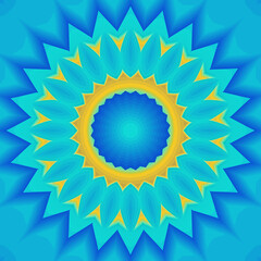 Abstract polygonal mandala style graphic 