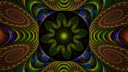 abstract colorful fractal pattern