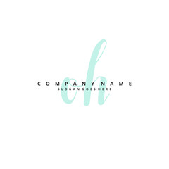 O H OH Initial handwriting and signature logo design with circle. Beautiful design handwritten logo for fashion, team, wedding, luxury logo.