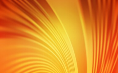 Light Orange vector layout with bent lines. A sample with colorful lines, shapes. Elegant pattern for a brand book.