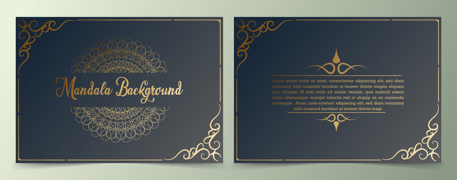 Mandala business card template