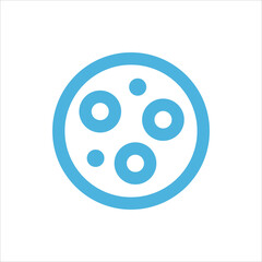 cookie icon flat vector logo design trendy