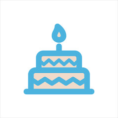 cake icon flat vector logo design trendy