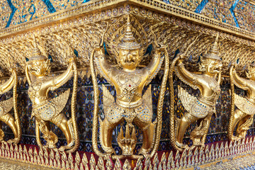 Garuda Pattern at Temple of Emerald Buddha, Wat Phra Kaew (Bangkok, Thailand)