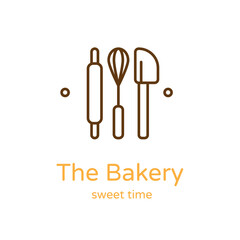 bakery icon vector collection. Thin line bakery outline icon vector illustration. Linear symbol for use on web and mobile apps, logo, print media