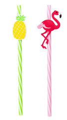 Set of cocktail straws.