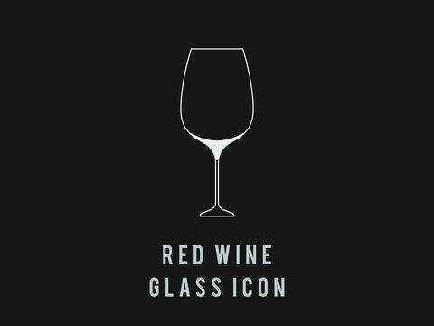 red Wine glass outline icon. Vector illustration. single high quality outline symbol for web design or mobile app. Wineglasses thin line signs for design logo, visit card, etc.
