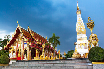 Wat Phra That Phanom, Landscape of  famous ancient temple and pagoda which is landmark of...