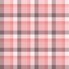 Seamless pattern in simple light pink and gray colors for plaid, fabric, textile, clothes, tablecloth and other things. Vector image.