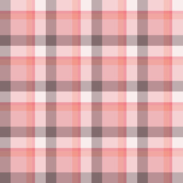 Seamless pattern in simple light pink and gray colors for plaid, fabric, textile, clothes, tablecloth and other things. Vector image.
