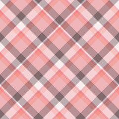 Seamless pattern in simple light pink and gray colors for plaid, fabric, textile, clothes, tablecloth and other things. Vector image. 2