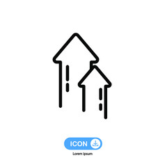 Boost icon vector isolated on white background