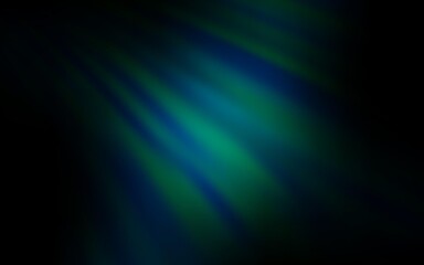 Dark BLUE vector background with stright stripes. Glitter abstract illustration with colorful sticks. Smart design for your business advert.