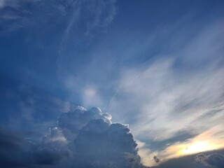 clouds and sun