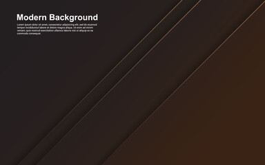 Illustration vector graphic of abstract background black and brown color modern design