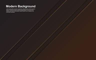 Illustration vector graphic of abstract background black and brown color modern design