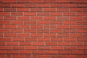 red brick wall, brickwork, architectural background, mock up for design