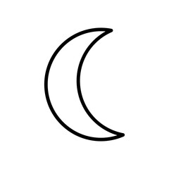 Crescent moon icon