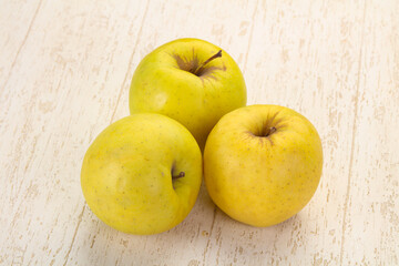 Yellow ripe apples