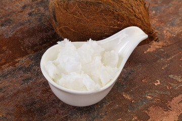Dietary Coconut oil in the bowl