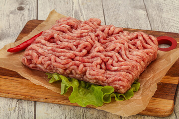Raw Minced pork meat for cooking
