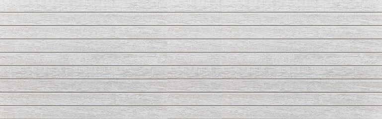 Fototapeta premium Panorama of Wood plank white timber texture background.Vintage table plywood woodwork hardwoods at summer for copy space.