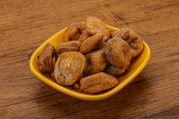 Dry sweet fig fruit heap