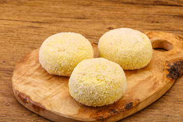 Raw potato zrazy for cooking