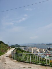 Mokpo-si, South Korea - 7th July 2020 : Scenery arond Borimadang, Mokpo-si, Jeollanam-do, South Korea