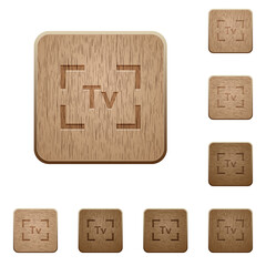 Camera time value mode wooden buttons
