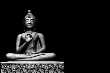 Buddha statue from Thailand.isolated on white background,symbol of religion buddhism.design with...