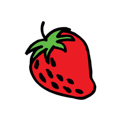 Strawberrie. Vector Eps 10 isolated on a white background