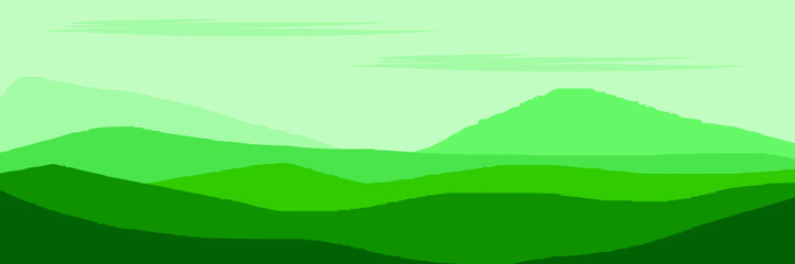 mountain landscape vector illustration wallpaper background vector