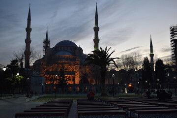 Fototapeta na wymiar blue mosque istanbul