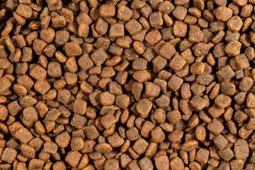 A lot of dried dog food