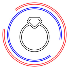 diamond Ring vector icon