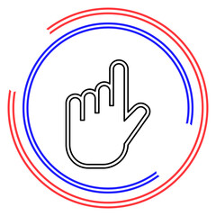 hand cursor vector icon