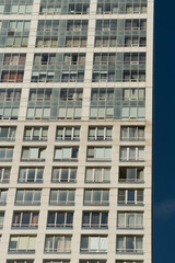 windows in a new apartment building