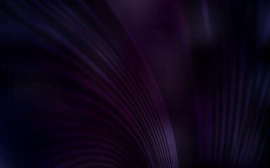 Dark Purple vector background with curved lines. A shining illustration, which consists of curved lines. Pattern for your business design.