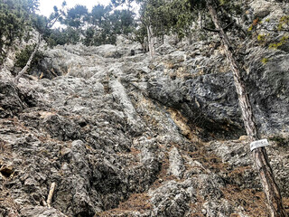 a big rock for climbing