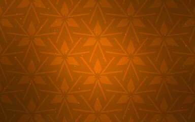 Fototapeta premium Light Orange vector pattern with polygonal style. Illustration with set of colorful triangles. Pattern for commercials.