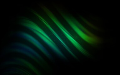 Dark Green vector background with galaxy stars. Shining colored illustration with bright astronomical stars. Smart design for your business advert.