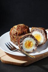 Scottish eggs - national dish of the cuisine of Scotland