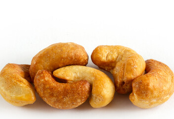 cashew nuts isolated on white background
