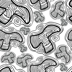 Seamless pattern with fancy elements