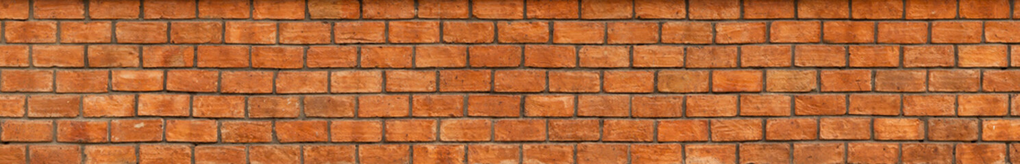 Orange brick wall texture background